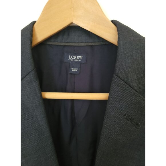 J.Crew Tollegno 1900 Navy Double Vent Ludlow Jacket Blazer Italian Wool Sz 36S - Picture 3 of 9
